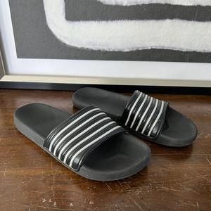Pro player black/white Sandals slip on slides size 7/8
